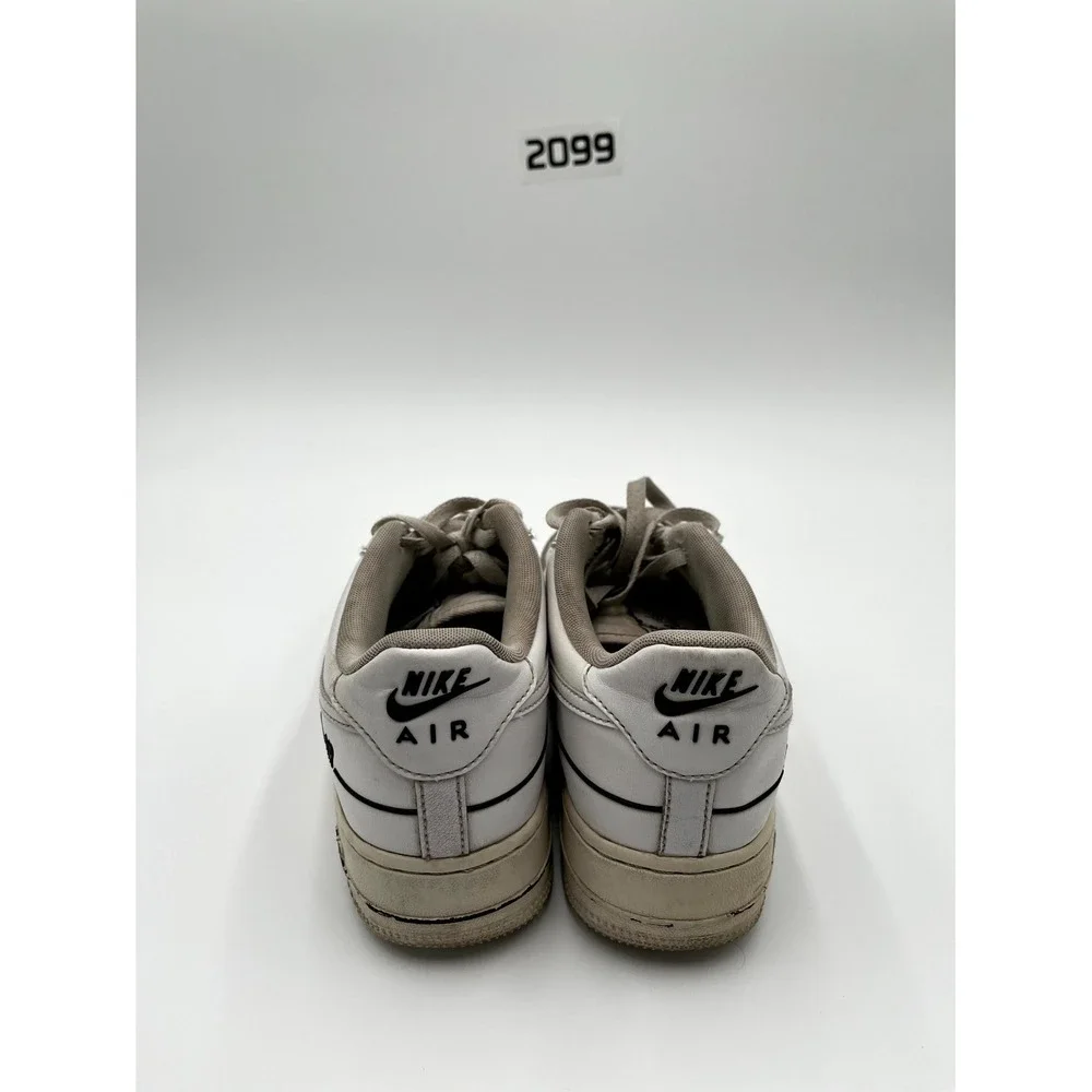 Nike Air Force 1 LV8 3 Unisex Kid 6.5 Casual Shoe Multiple Logos Leather Sneaker